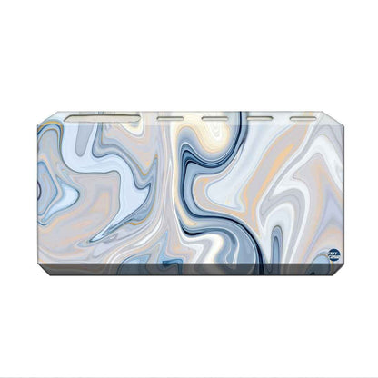 Toothbrush Holder Wall Mounted -Blue Swirls Nutcase