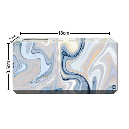 Toothbrush Holder Wall Mounted -Blue Swirls Nutcase