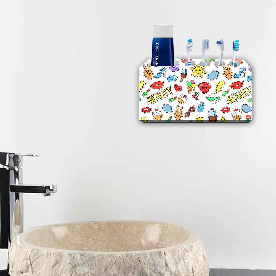 Toothbrush Holder Wall Mounted -Beauty Nutcase