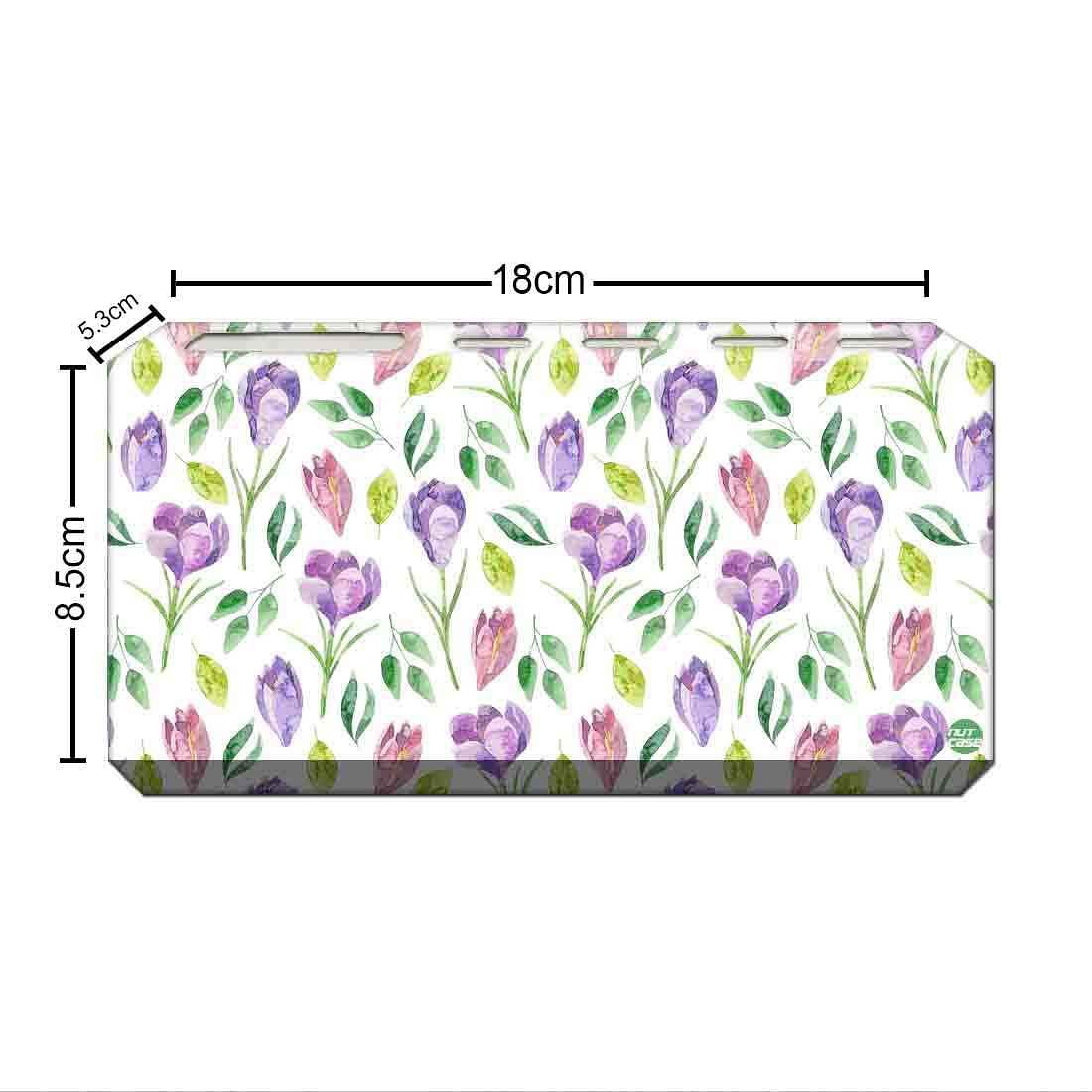 Toothbrush Holder Wall Mounted -Purple Flower Nutcase