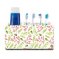 Toothbrush Holder Wall Mounted -Dotted Flowers Nutcase