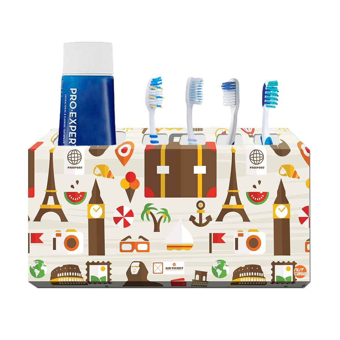 Toothbrush Holder Wall Mounted -Jet Set Travel Nutcase