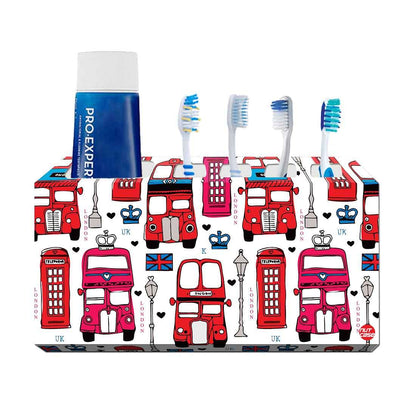 Toothbrush Holder Wall Mounted -London Travel Nutcase