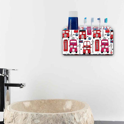 Toothbrush Holder Wall Mounted -London Travel Nutcase