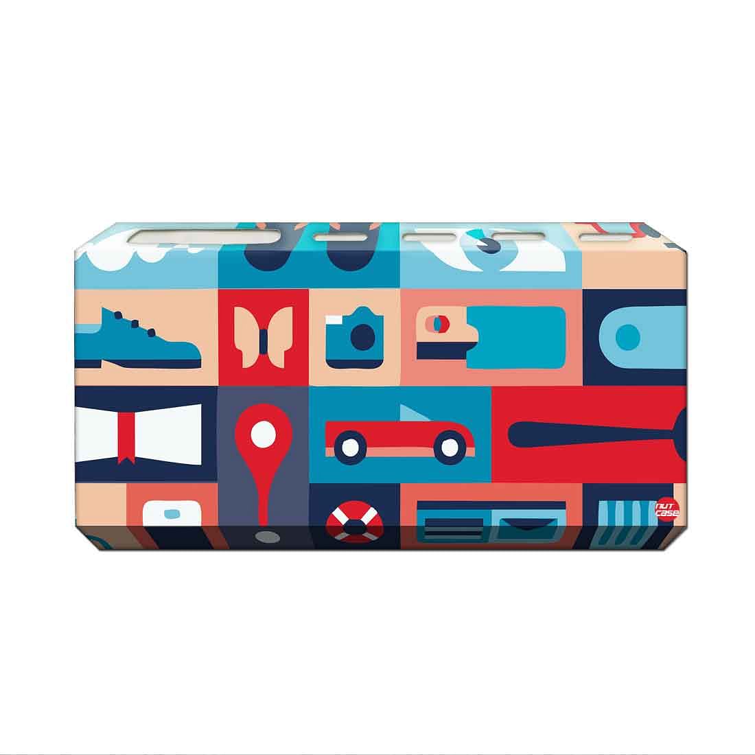 Toothbrush Holder Wall Mounted -Retro Elements Nutcase