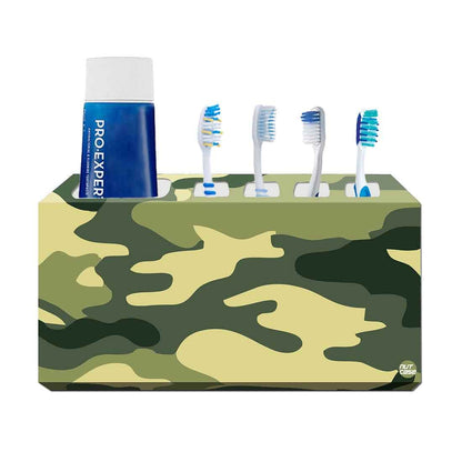 Toothbrush Holder Wall Mounted -Army Camo Nutcase