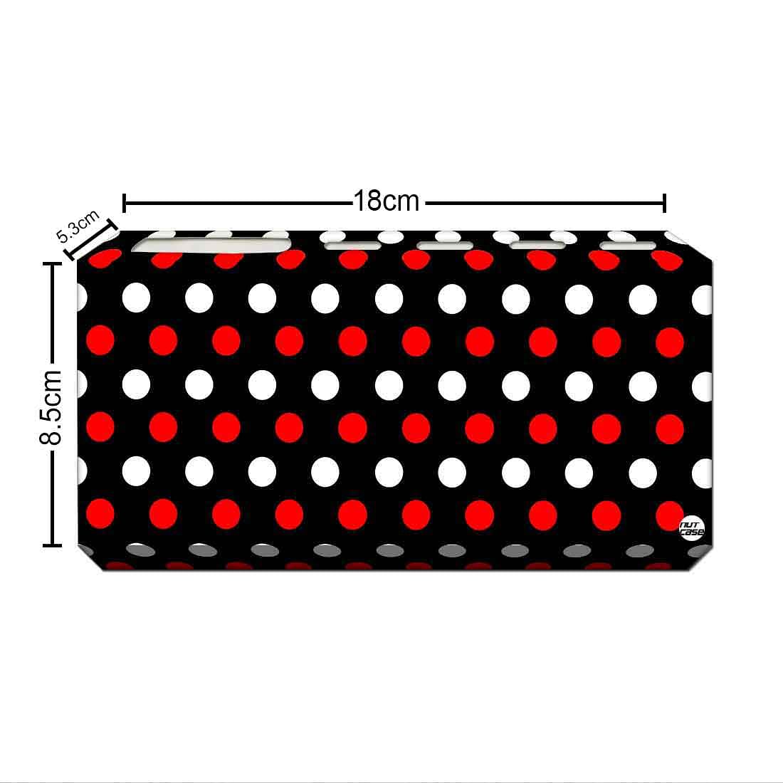 Toothbrush Holder Wall Mounted -Dots Red and White Nutcase