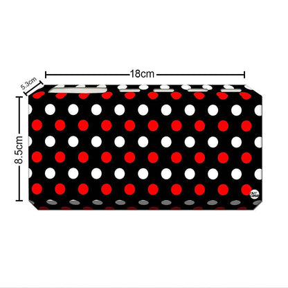 Toothbrush Holder Wall Mounted -Dots Red and White Nutcase