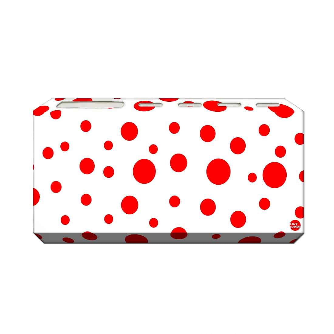 Toothbrush Holder Wall Mounted -Red Dots Nutcase