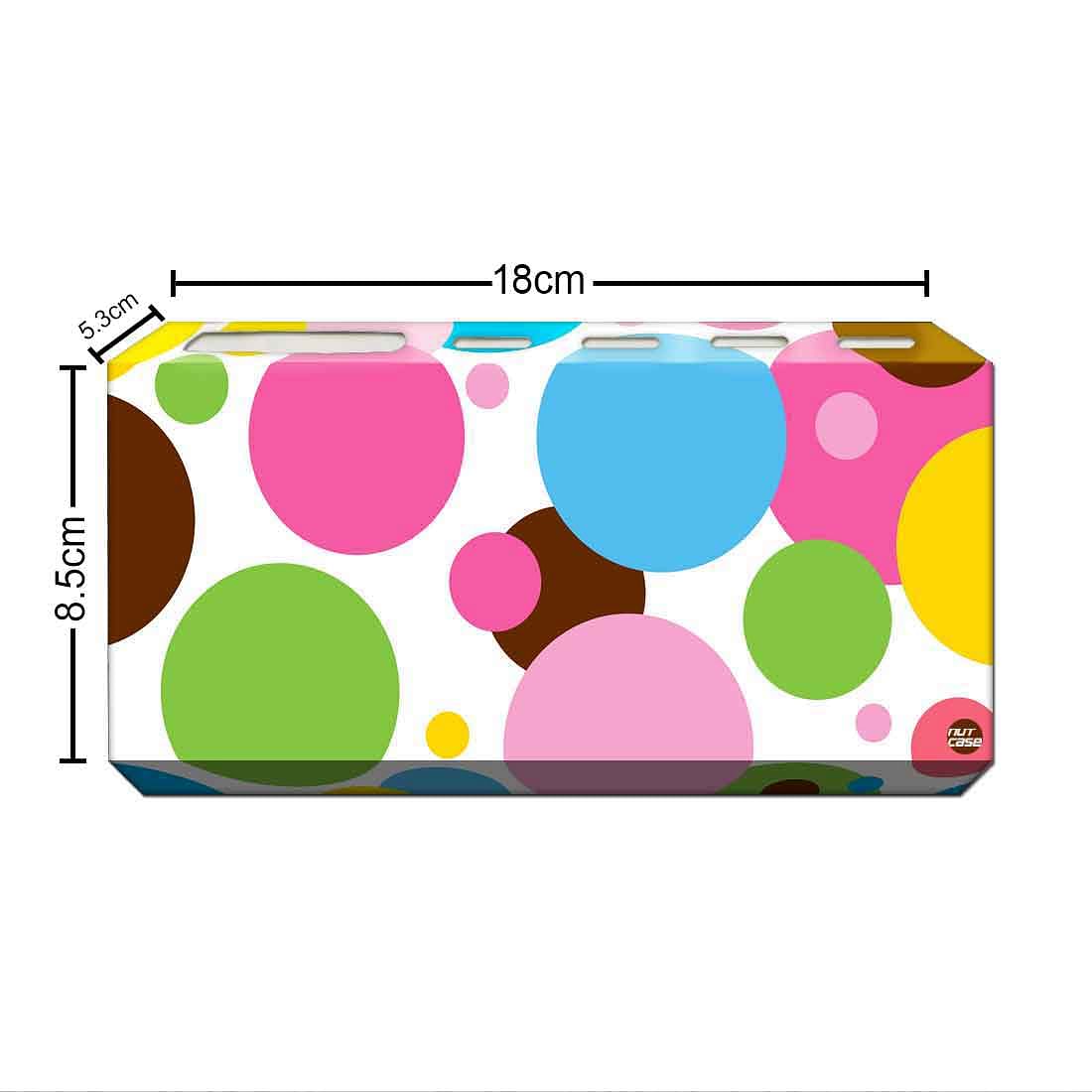 Toothbrush Holder Wall Mounted -Colorful Polka Dots Nutcase