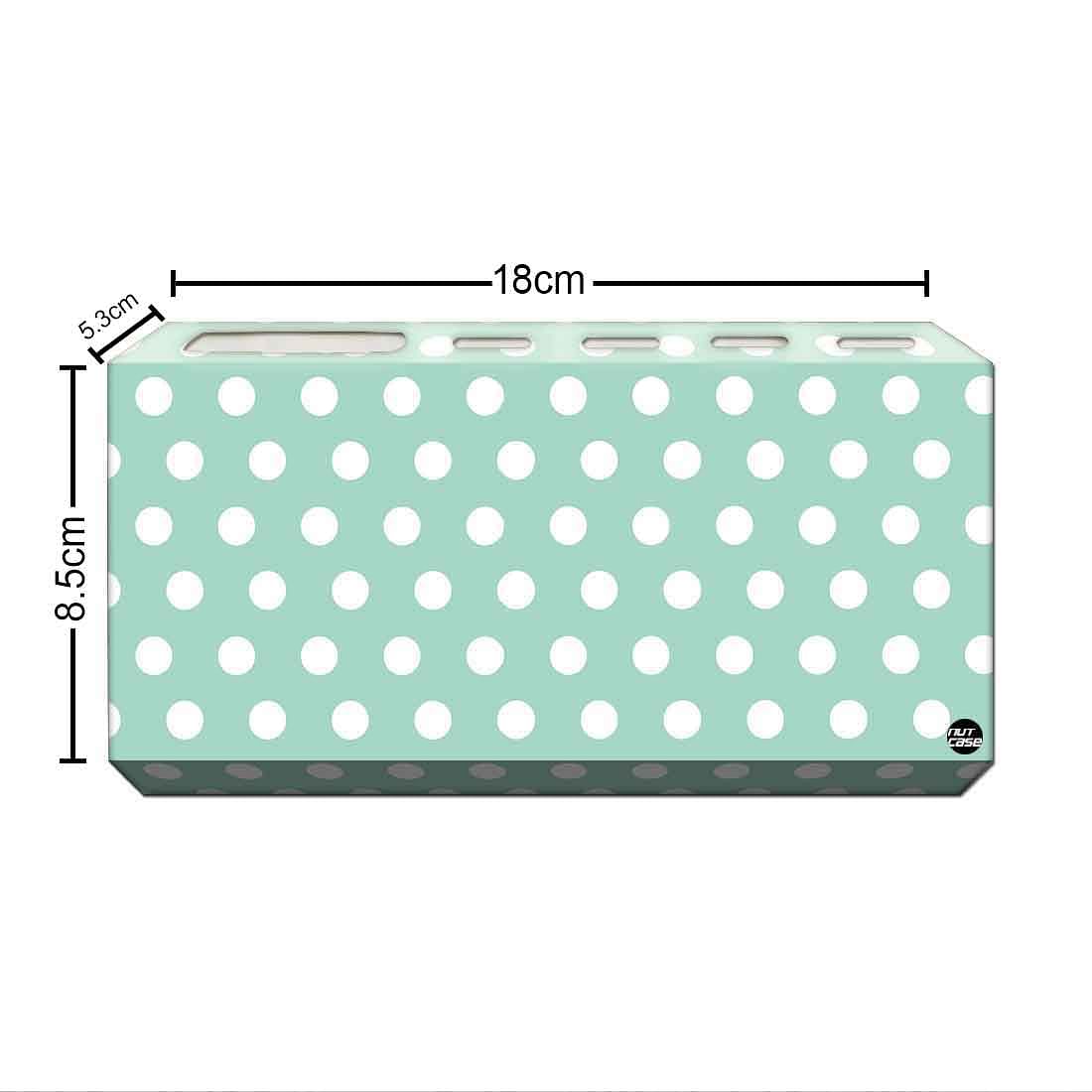 Toothbrush Holder Wall Mounted -Dots White Nutcase