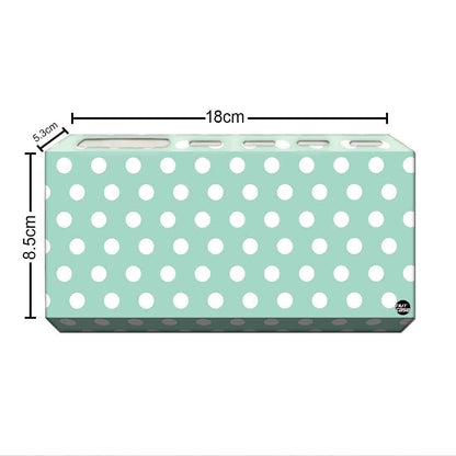 Toothbrush Holder Wall Mounted -Dots White Nutcase