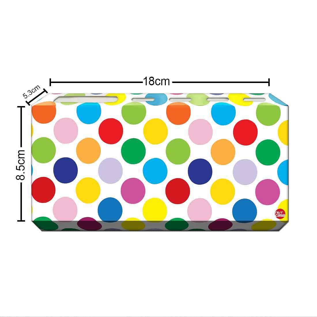 Toothbrush Holder Wall Mounted -Colorful Dots Nutcase