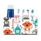 Toothbrush Holder Wall Mounted -Small Happy Leaves Nutcase