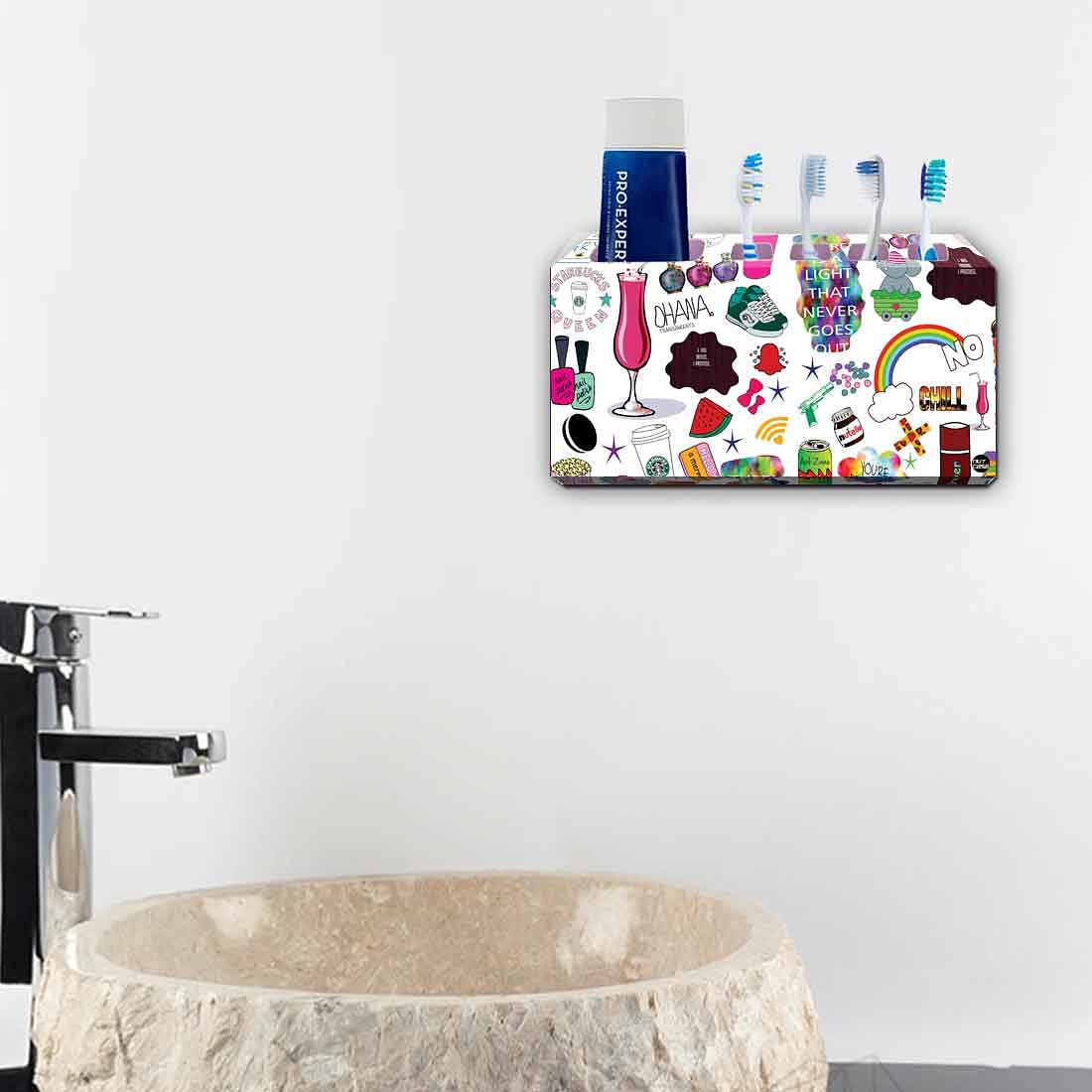 Toothbrush Holder Wall Mounted -Robotic Art Nutcase