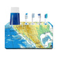 Toothbrush Holder Wall Mounted -Map Nutcase