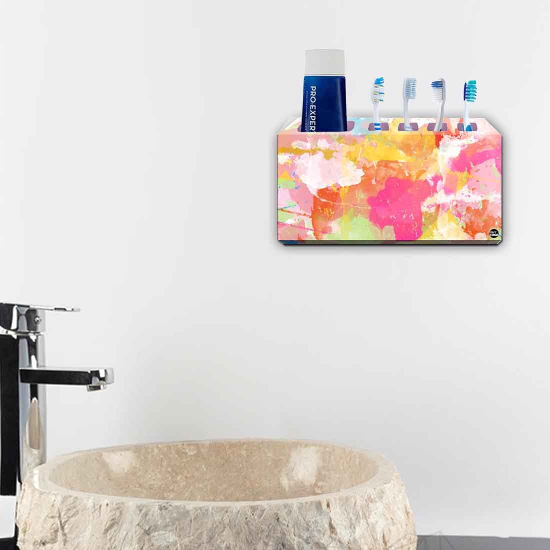 Toothbrush Holder Wall Mounted -Marble Waves Nutcase