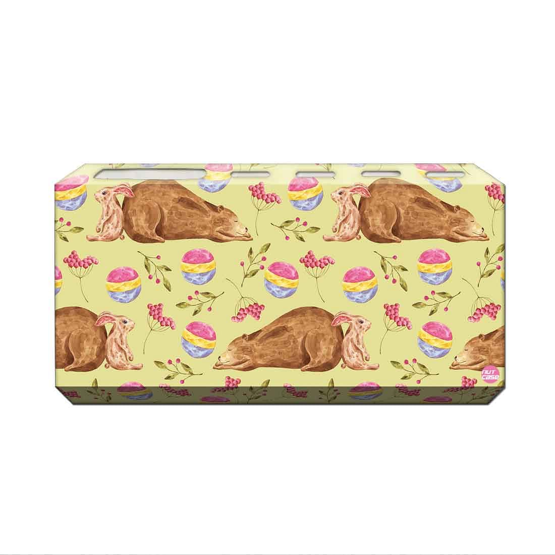 Toothbrush Holder Wall Mounted -Bear & Rabbit Nutcase