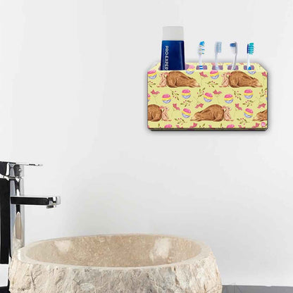 Toothbrush Holder Wall Mounted -Bear & Rabbit Nutcase