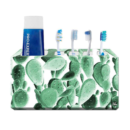 Toothbrush Holder Wall Mounted -Green Cactus Nutcase