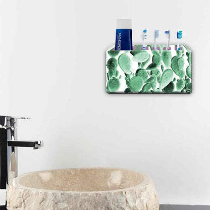 Toothbrush Holder Wall Mounted -Green Cactus Nutcase