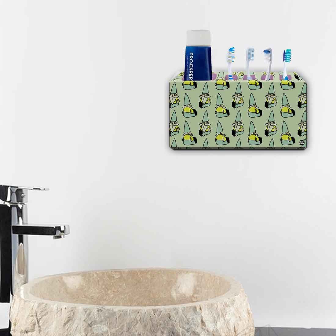 Toothbrush Holder Wall Mounted -Gnome Green Nutcase