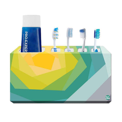 Beautiful Toothbrush Case Holder Wall Mounted -  Abstract Flower Nutcase