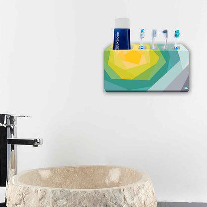 Beautiful Toothbrush Case Holder Wall Mounted -  Abstract Flower Nutcase
