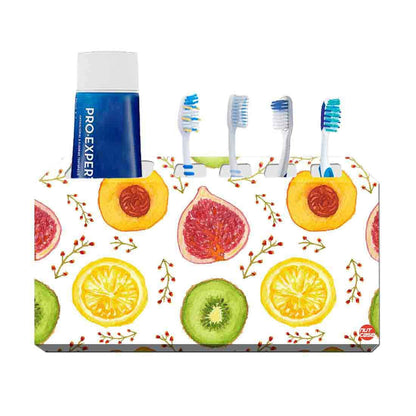 Toothbrush Holder Metal Bathroom Organizer - Fruits Nutcase