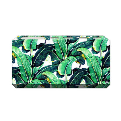 Green Toothbrush Holder Wall Mounted Toothpaste Stand for Family-Banana Leaves Nutcase