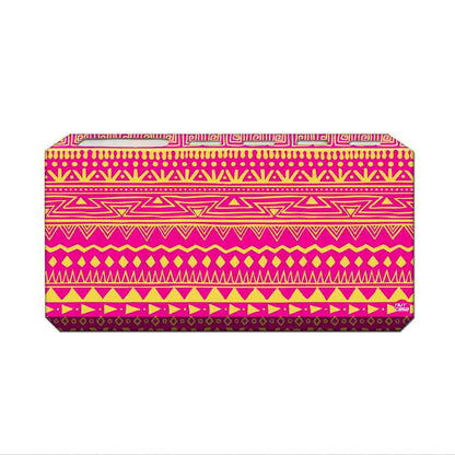 Printed Designer Toothbrush Holder for Bathroom- Aztec Pattern Pink Nutcase