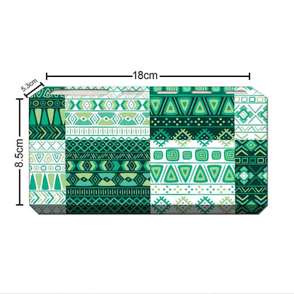 Wall Mounted Aztec Pattern Green Toothbrush Holder for Bathroom Nutcase