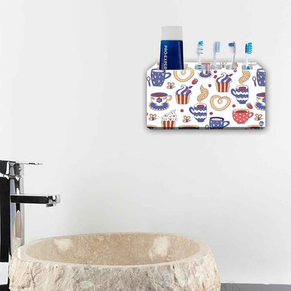 Cute Bathroom Organizer for Toothbrush and Toothpaste - Cup Nutcase