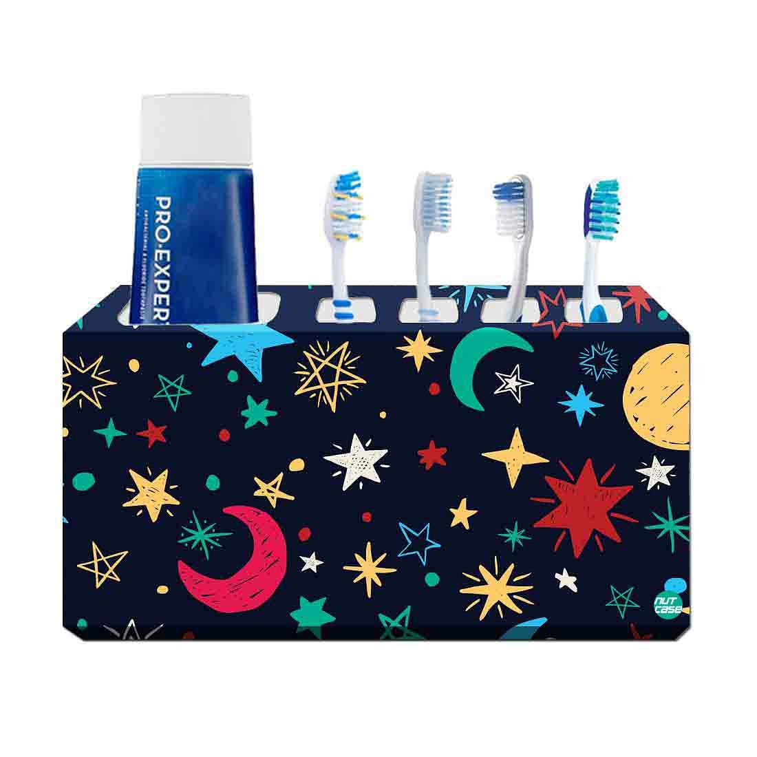 Stars Printed Metal Kids Bathroom Organizer for Toothbrush Online Nutcase