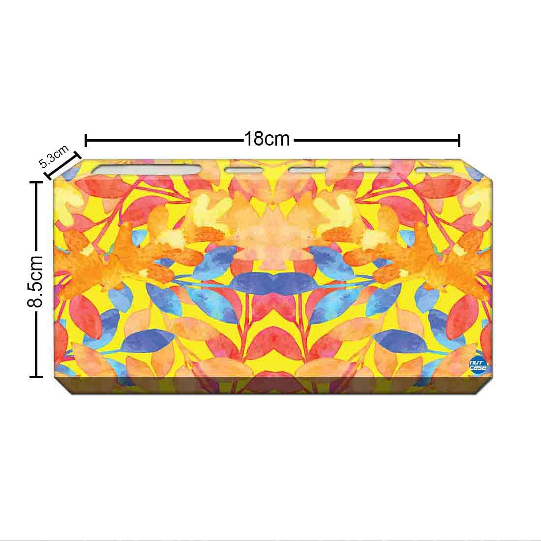 Decorative Toothbrush Holder for Bathroom Walls - Yellow Leaves Nutcase