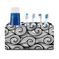 Toothbrush Organizer for Wall with Waves Pattern Printed Nutcase