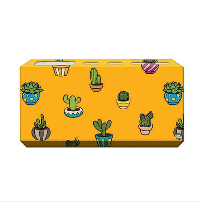 Cute Toothbrush Basket for Bathroom with Printed Baby Plants Design Nutcase