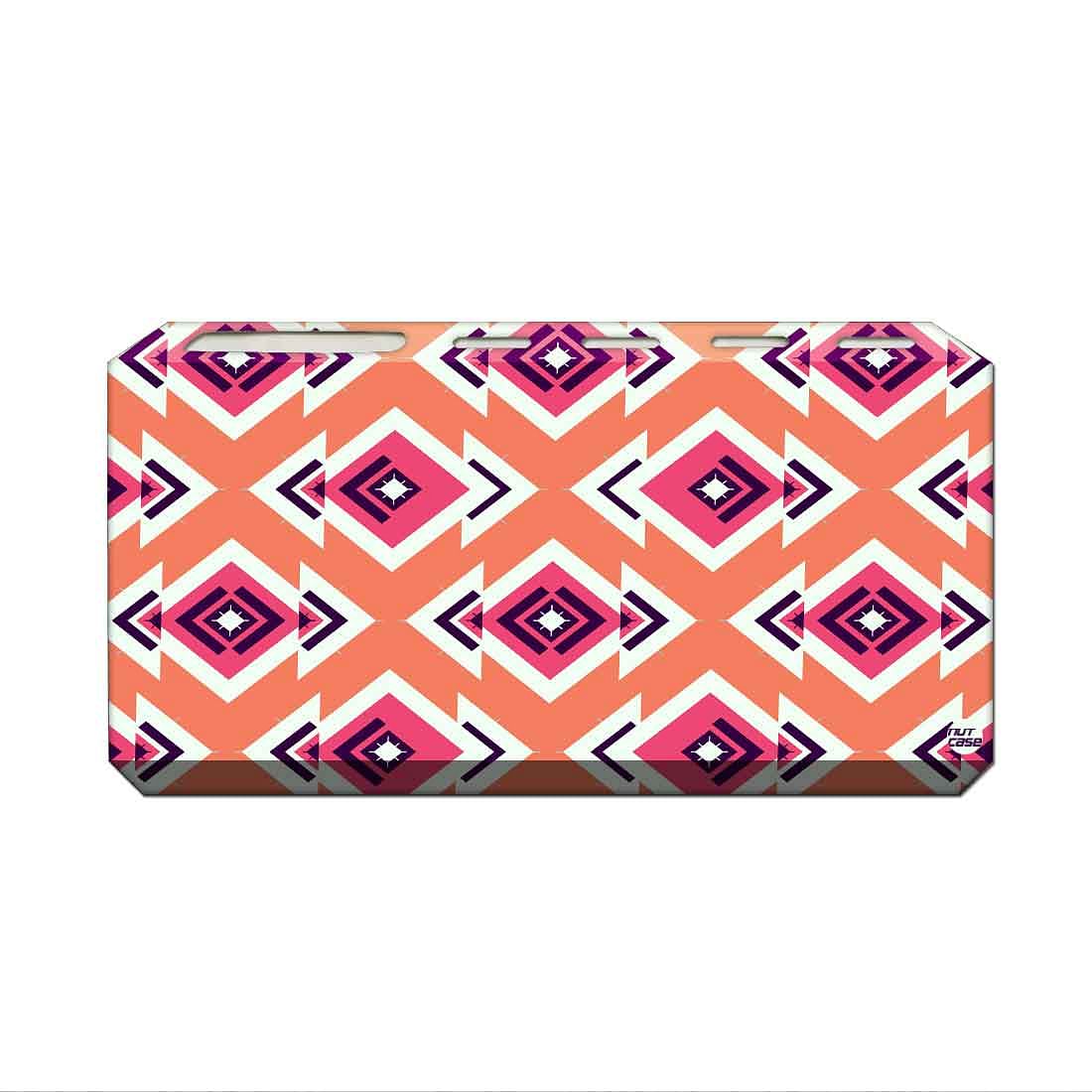 Toothbrush Holder Wall Mounted -Diamond Pattern Pink Nutcase