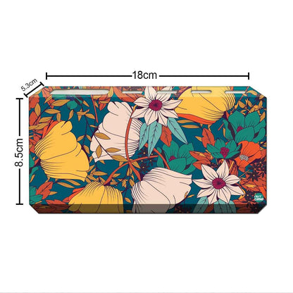 Toothbrush Holder Wall Mounted Toothpaste Stand-Rust Flowers Nutcase