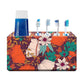 Wall Mounted Toothbrush Holder-Red Rust Flowers Nutcase