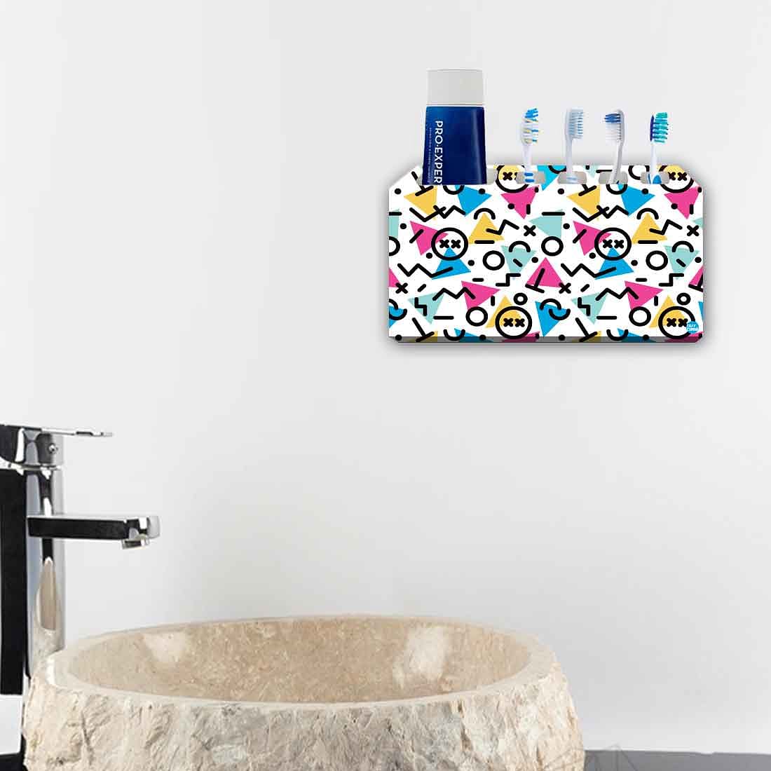 Wall Mounted Toothbrush Holder Toothpaste Organizer-Jumble Nutcase