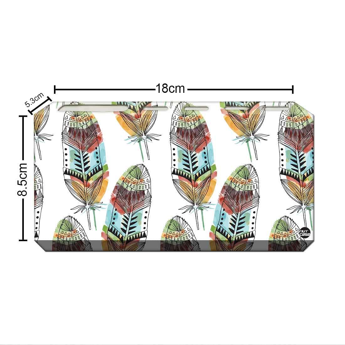 Stainless Steel Metal Toothbrush Holder Wall Mount Toothpaste Stand-Feathers Nutcase