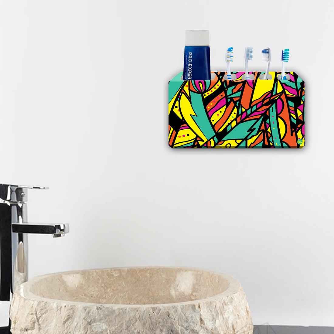 Stainless Steel Toothbrush Holder Wall Mount-Vivid Nutcase