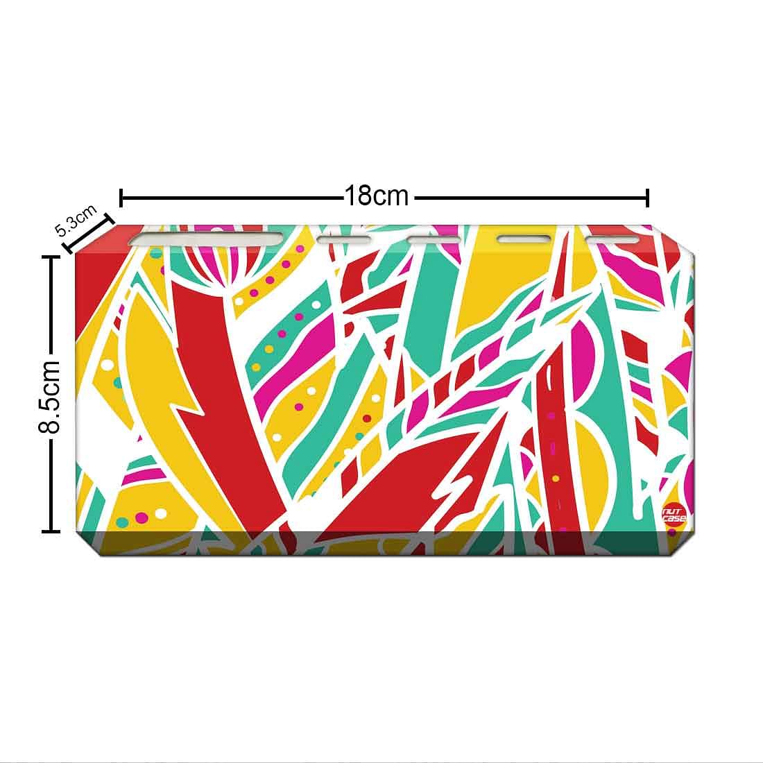 Bathroom Toothbrush Holder Toothpaste Stand Organizer-Rainbow Feathers Nutcase