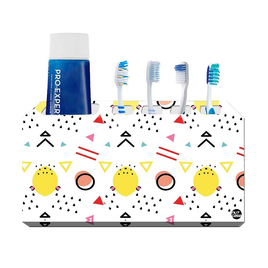 Cute Toothbrush Holder Wall Mount Toothpaste Stand Nutcase