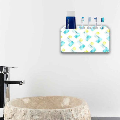 Toothbrush Holder Wall Mounted -Yellow and White Nutcase