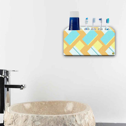 Toothbrush Holder Wall Mounted -Fabric with Dark Shade Nutcase