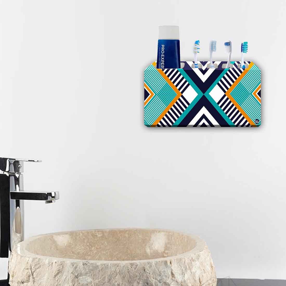 Toothbrush Holder Wall Mounted -Aztec Mix Nutcase