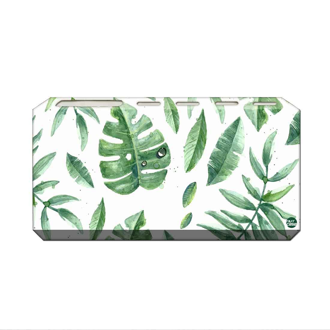 Toothbrush Holder Wall Mounted -  Tropical Leaves Nutcase