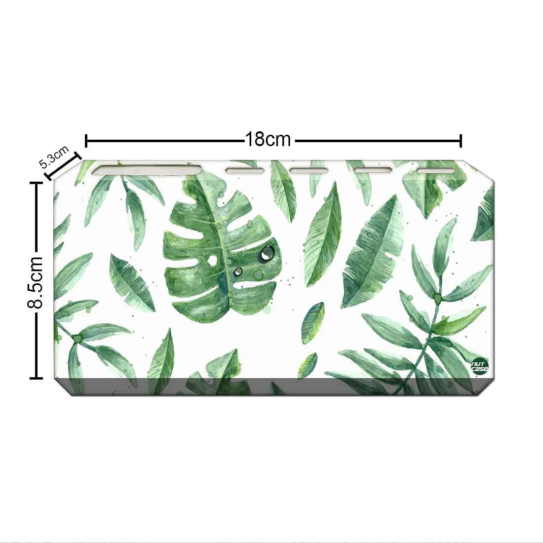 Toothbrush Holder Wall Mounted -  Tropical Leaves Nutcase